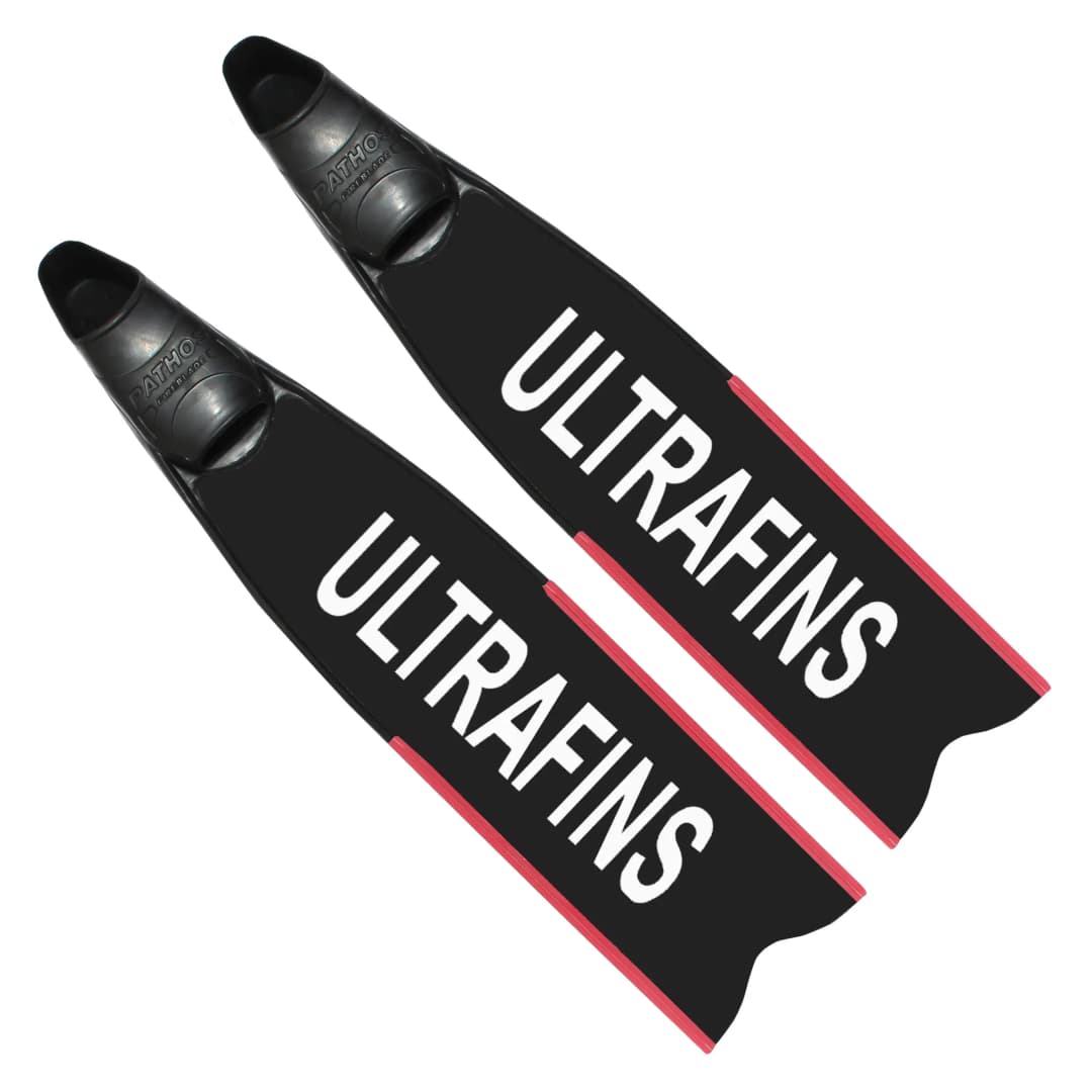Ultrafins Fiberglass Black Fins with Pathos footpockets image